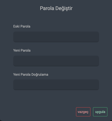 Parola Değiştir