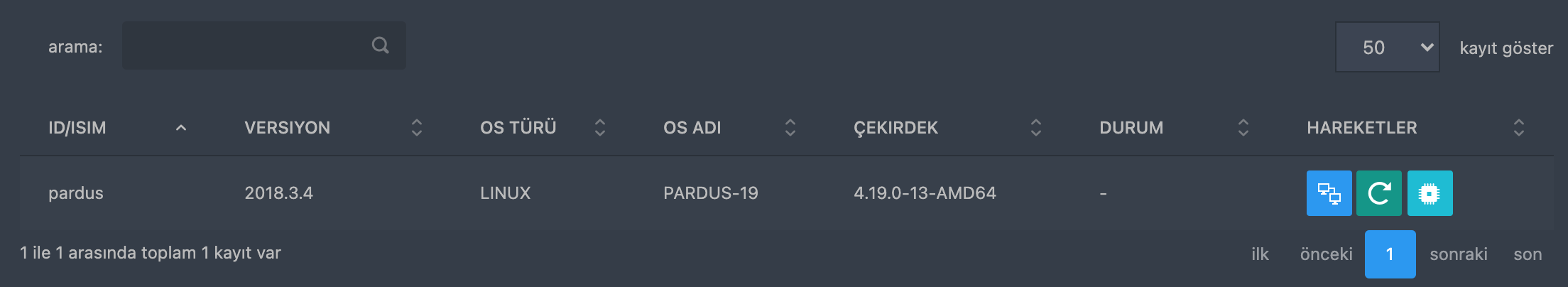 Varlık Listesi